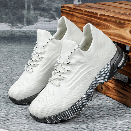 Breathable Socks Shoes Women Lightweight Knitted Casual Sneakers Non-slip Walking Footwear Outdoor Jogging Fitness Sports PlatiNum