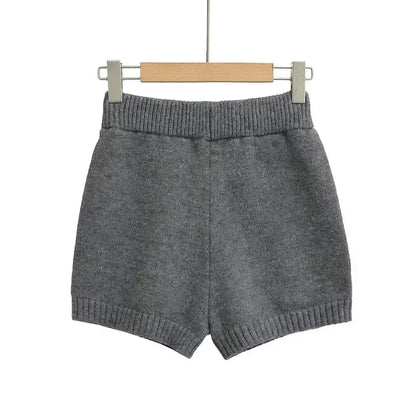 Hot Sexy Knit Shorts Women Korean Fashion Casual Outerwear Sheath Mini Pants 2025 Spring Solid Versatile Y2k Streetwear