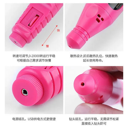 Pen‑Form Manicure Pedicure Grinding Machine Compact Electric Nail Polisher Drill For Daily Nail Grooming And Diy Hand‑Made Nail Creation
