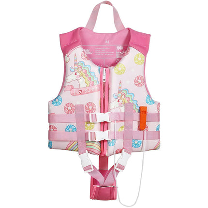 HeySplash Kids Swim Vest Float Jacket Swimming Pullover Swimsuit with Adjustable Strap Floating Vest for Toddlers