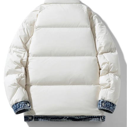 2025 Autumn and Winter New Down Jacket Fashionable Thickened Short Hooded Bakery Jacket for Men