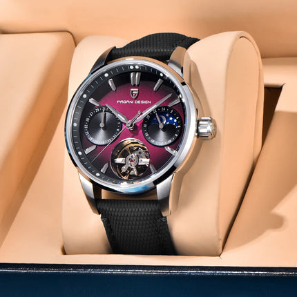 PAGANI DESIGN 41MM Orologio da uomo Orologio meccanico automatico di lusso Orologio da pilota impermeabile in acciaio inossidabile da 100 m PDYS021