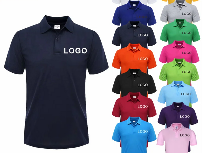 Summer Casual Polo Shirt Breathable Economical Custom Polo for Company Staff Work Polo Shirt with Custom Logo Print Embroidery