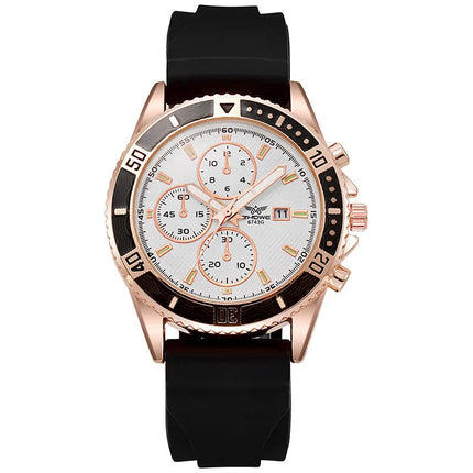 Orologi sportivi da uomo con cinturino in silicone casual Calendario di moda Orologio da polso da uomo d'affari Reloj Hombre platinumshop