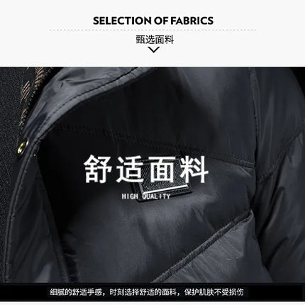 2025 Autumn And Winter Men's 90% White Duck Down Black Hooded Down Jacket Kurtka Zimowa Duck Down Jacket Mens Clothing