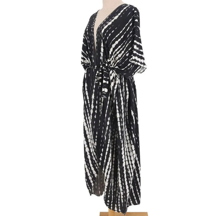 Copricostume da spiaggia da donna con apertura sul davanti, maxi cardigan, kimono, costume da bagno con cinture platinumshop