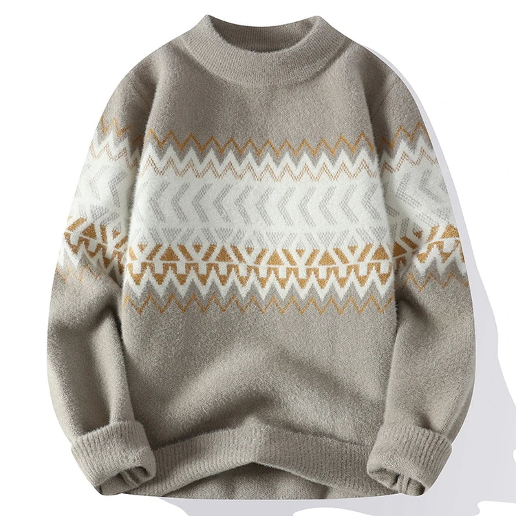 Sweaters men 2023 Winter new arrival thicken sweater Stripe pattern men fashion sweaters autumn Men's wool pullovers MY0799