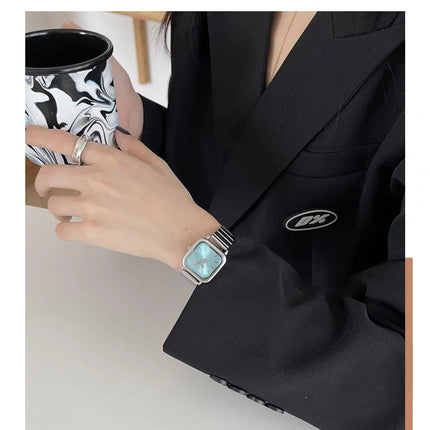 Orologio da donna di lusso Orologio da polso al quarzo da donna con cintura in acciaio alla moda delle migliori marche Montre Femme Bellissimi regali Orologi da donna di lusso platinumshop
