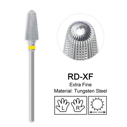 Carbide Large Cone Nail Drill Bits Electric Milling Cutter For Gel Polish Removal Grinding DIY Home Salon Manicure Pedicure Nail Art Accessories Supplies
