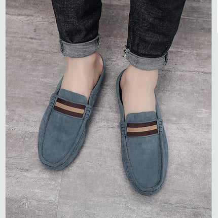 Mocassino 2026 ‌   Scarpe da uomo leggere estive, modello mocassino, slip-on traspiranti casual con mezza soletta, per uomo