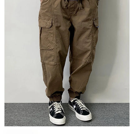 High Quality Cotton Cargo Pants For Men Japanese Streetwear Plus Size Tactical Pants Harajuku Casual Joggers Fashion Trousers