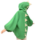 Autumn Women Cartoon Dinosaur Horn Cap Hoodies Harajuku Sweatshirts Cute Front Short Back Long Halloween Dragon Shape Pullovers