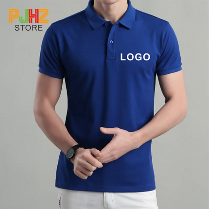 Summer Casual Polo Shirt Breathable Economical Custom Polo for Company Staff Work Polo Shirt with Custom Logo Print Embroidery