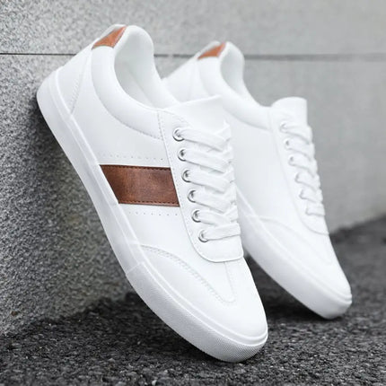 Men's Fashionable Casual Sports Sneakers - Round-Toe Lace-Up Design, Offering a Comfortable Experience Suitable for All Seasons