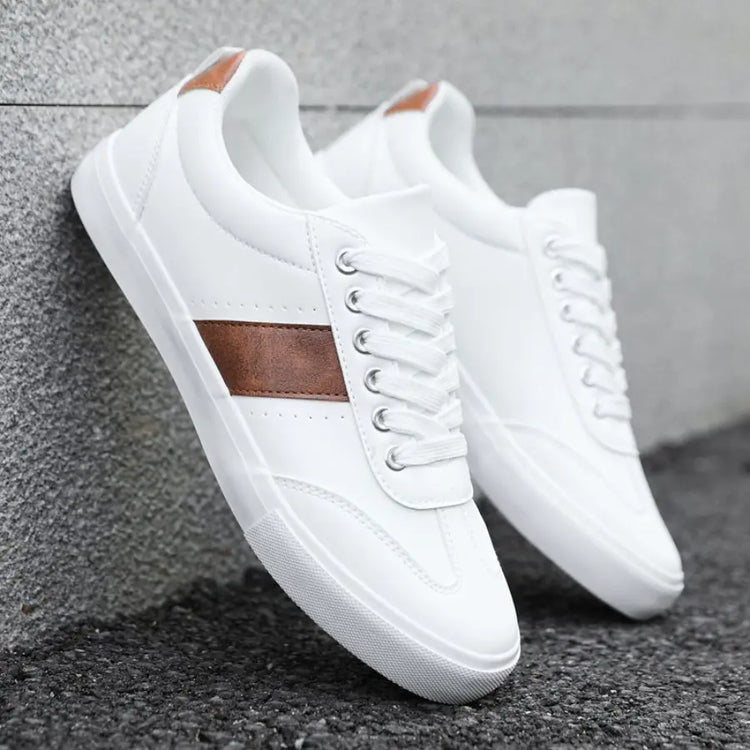 Men's Fashionable Casual Sports Sneakers - Round-Toe Lace-Up Design, Offering a Comfortable Experience Suitable for All Seasons
