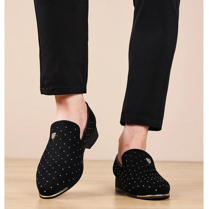 Scarpe eleganti da uomo di lusso Scarpe casual da uomo in pelle scamosciata Mocassini eleganti e comodi Scarpe da lavoro in pelle da uomo Zapatos Hombre