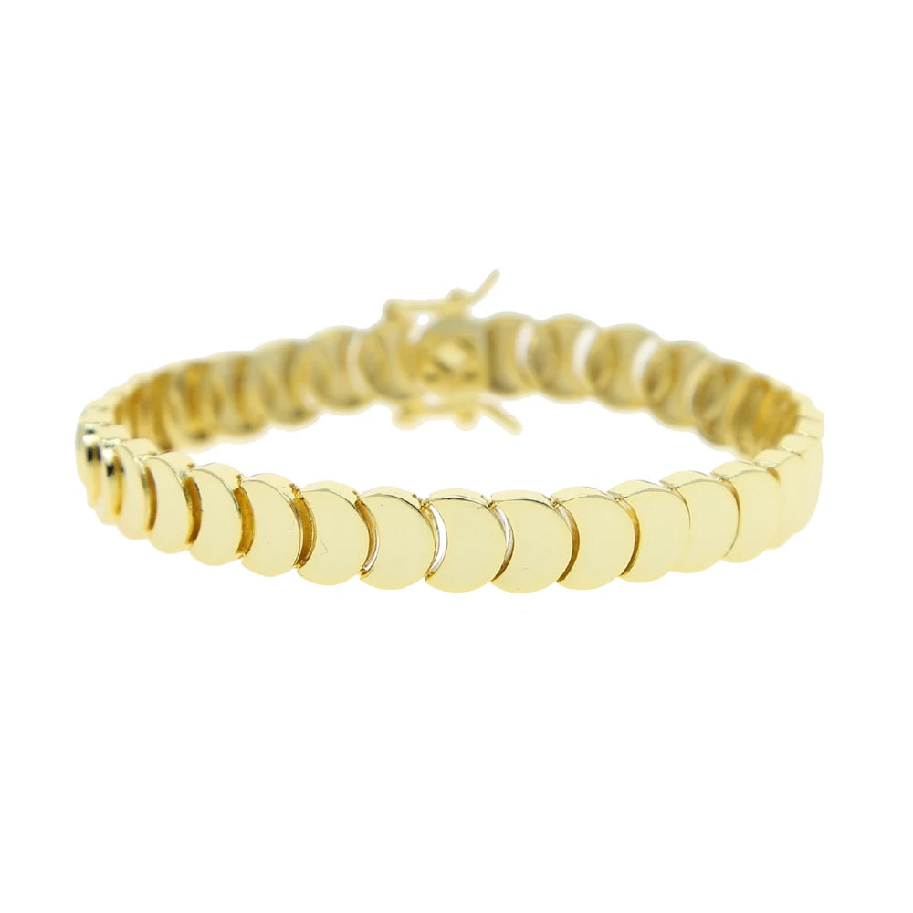 2025 Nuova collana a catena serpente unisex color oro a spina di pesce con perline catena a maglie pavimentata 5A CZ girocollo a forma di luna per gioielli da donna