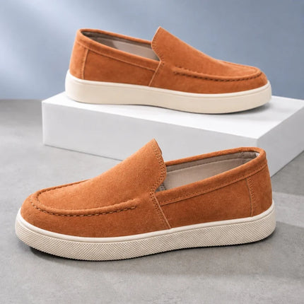 Scarpe casual da uomo estive, comode, con plateau, mocassini di design, traspiranti, slip-on, scarpe da ufficio piatte da uomo