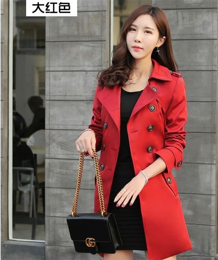 Xiaoxiangfeng Jacket Women2026Spring Autumn Winter New Fashion Windbreaker British Style Long Trench Coat Loose Female Outerwear