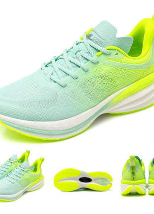 ONEMIX Scarpe da corsa da uomo in stile cinese Traspirante Carattere di moda Vamp Cuscino d'aria Scarpe sportive Scarpe da ginnastica da passeggio all'aperto PlatiNum