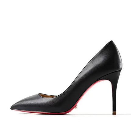 Scarpe Rosse Sexy Taglia Grande 34-44, Tacchi Alti per Feste e Matrimoni, Suola in Gomma, Punta a Spillo, Décolleté Primaverili da Donna