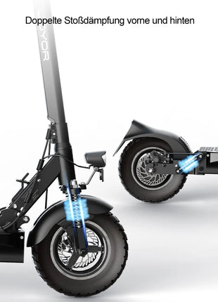 Monopattino Elettrico JOYOR Y8-S per Adulti, 500W 48V26Ah, 25km/h, Ruote da 10 Pollici, Pieghevole, Magazzino in Germania, Certificato CE ABE