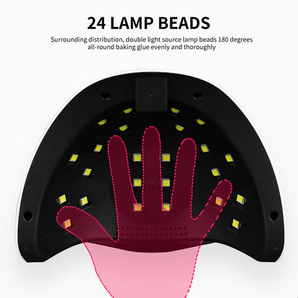 LIMEGIRL Professional Nail UV Lamp Manicure Nail Dryer Lamp LED for UV Gel Polish Drying LED UV Gel Nail Machine Smart Sensor USB Plug