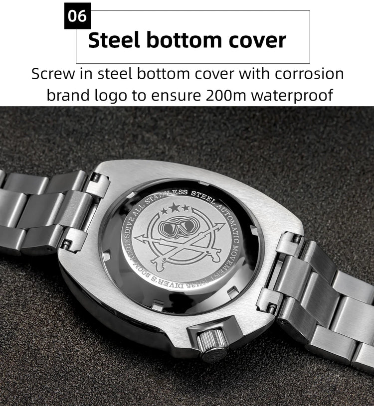 ADDIESDIVE 2025 NEW NH35A Automatic Mechanical Watches Watch For Man BGW9 Blue Luminous 20Bar Waterproof Sapphire Glass Japan