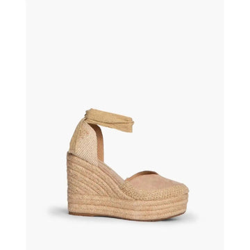 Corina brand esparto wedges espadrilles with natural jute wedge in natural beige PlatiNum