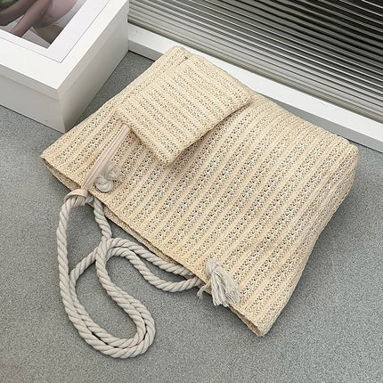 Designer Women's Bags Fashion Large Capacity Straw Tote Bag Summer Beach Bag Casual Big Bali Bag