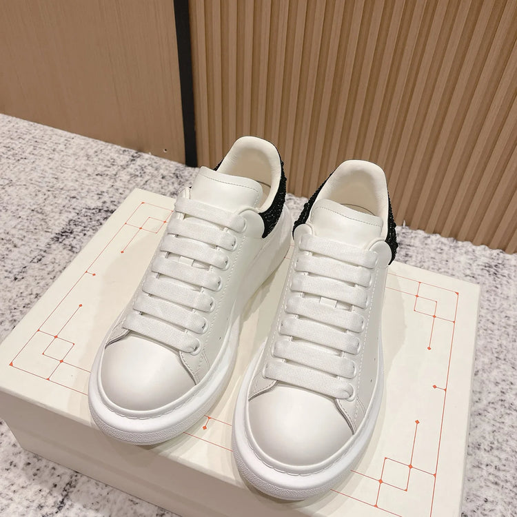Top Classic Platform White Sneakers Silky Cowhide Height Boost Casual Shoes Versatile Daily Commute Shoes MK01