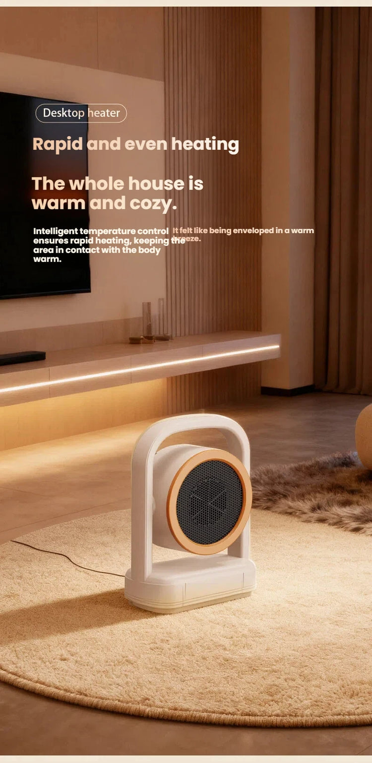 Portable Space Heater for Personal Use 500W Electric Heaters Indoor with Thermostat Fast Heating for Bedroom Office and Indoor