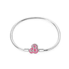 Bracciali Fai-da-Te in Argento Sterling 925 con Catena a Serpente e Cuore per Donne, Creazione di Gioielli Artigianali Eleganti PlatiNum