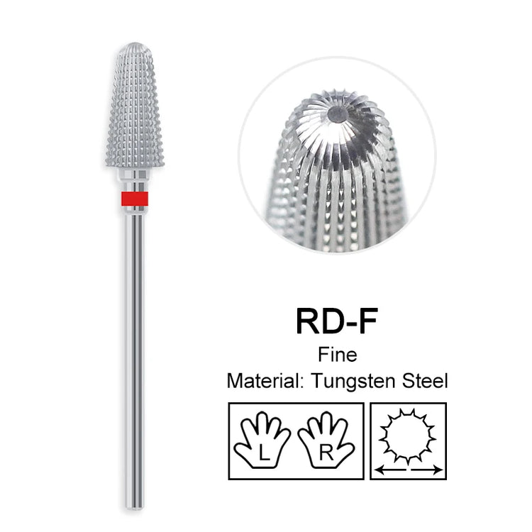 Carbide Large Cone Nail Drill Bits Electric Milling Cutter For Gel Polish Removal Grinding DIY Home Salon Manicure Pedicure Nail Art Accessories Supplies