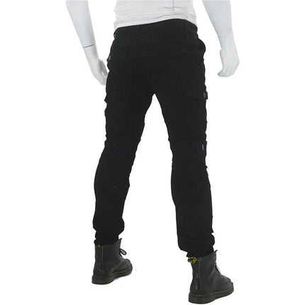 Men Denim Cargo Skinny Solid Pockets Pencil Pants Washed Ankle Length Jeans Vintage Moto Biker 2024 Summer Slim Fit Sheath PlatiNum