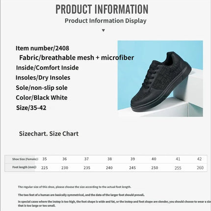 Casual Ell Toe Sneakers Low Top Spor Flats Trendy Versatile Student Leisure Rubber Outsole Summer Breathable Jogging Shoes