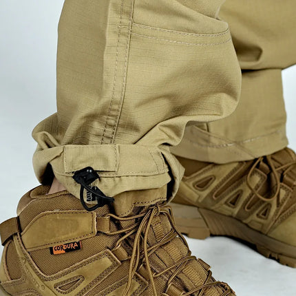 Men's Outdoor Tactical Pants With Multi Pocket Combat Training Hunting Cargo Pants Waterproof Wear-resistant Workwear Pants