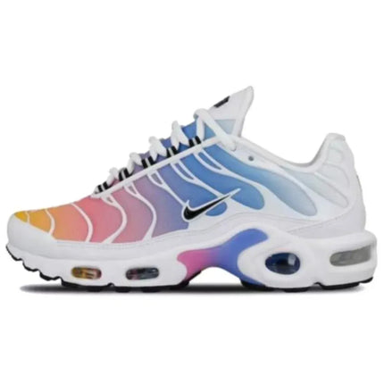 Nike Air Max Plus TN Women Sneakers White Blue Low Top Cushion Wear-resistant Casual Running Shoes 605112-115