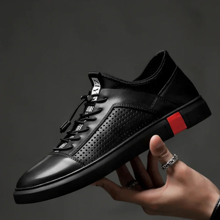 Genuine Leather Mens Luxury Shoes Summer Comfort Brand Men Running Shoes Breathable Walking Sneakers Tenis Masculino Hombre 2024