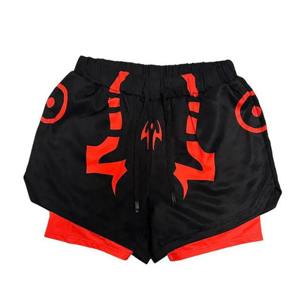 Anime Jujutsu Kaisen Set di compressione Tuta da fitness per uomo Camicia di compressione 3D ad asciugatura rapida + Pantaloncini da palestra Corsa Allenamento Abbigliamento sportivo platinumshop