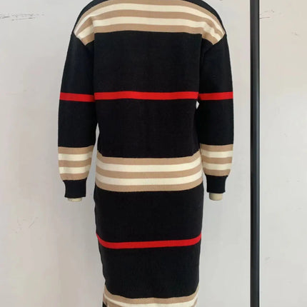 Print Long Cardigan For Women 2025 New Autumn Winter Clothes Knit Loose Outerwear Soft Sweater Coat Streetwear Fashion Cover Up