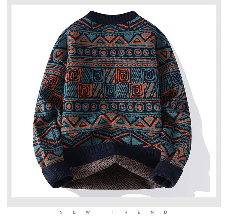 Men's fashion pullovers 2026 men winter korean style Sweaters mens warm sweater O-neck men sweaters autumn  men full size M-3XL