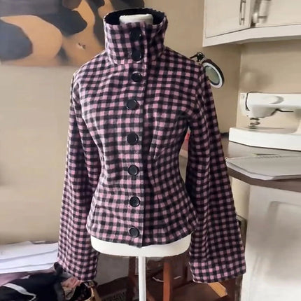 Casual Solid Woolen Loose Coats Women Belt Stand Collar Full Sleeve Zippers Lace Up Coat Female 2026 Autumn Lady Outwears