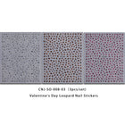 3Pcs Leopard Print Nail Stickers Easy DIY Manicure Decals Party Wedding Nail Art Decorations