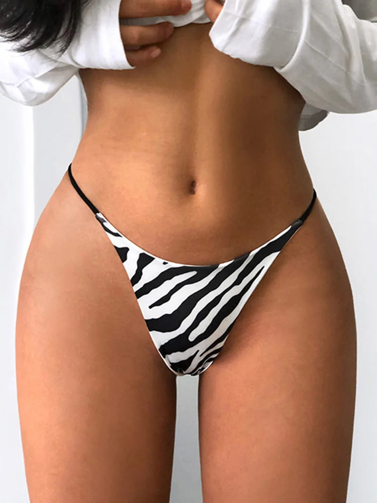 Cotton G String Leopard Women Panties Sexy Briefs Thong Low Waist T-back Bikini Underwear Seamless Femlae Lingerie Size S-XL