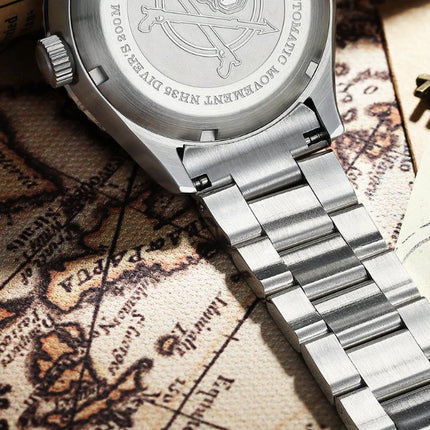ADDIESDIVE Luxury Men's Watch MY-H9 Sapphire Crystal Ceramic Bezel 200m Waterproof Retro Luminous Diving Mechanical Wristwatch