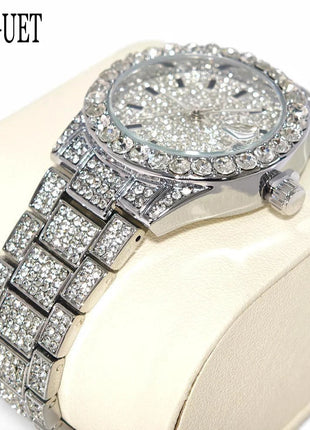 Orologio da Donna UNIGUET di Lusso alla Moda, Elegante Quadrante Piccolo con Diamanti Rosa, Mini Orologio da Polso al Quarzo Bling-Bling da Donna, Regalo platinumshop