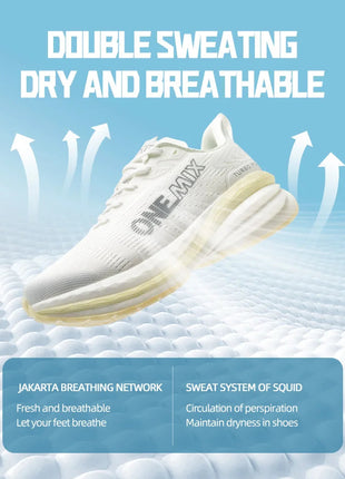 ONEMIX Scarpe da corsa per uomo Cuscino Scarpe da ginnastica per coppia atletica Scarpe sportive estive per esterni Scarpe da jogging da donna Scarpe da ginnastica da passeggio PlatiNum