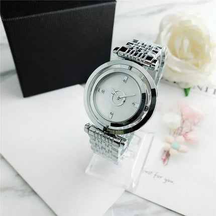 Orologio da Polso Semplice ed Elegante Automatico al Quarzo in Acciaio Inossidabile per Donna Montre Homme Relogio Feminino platinumshop