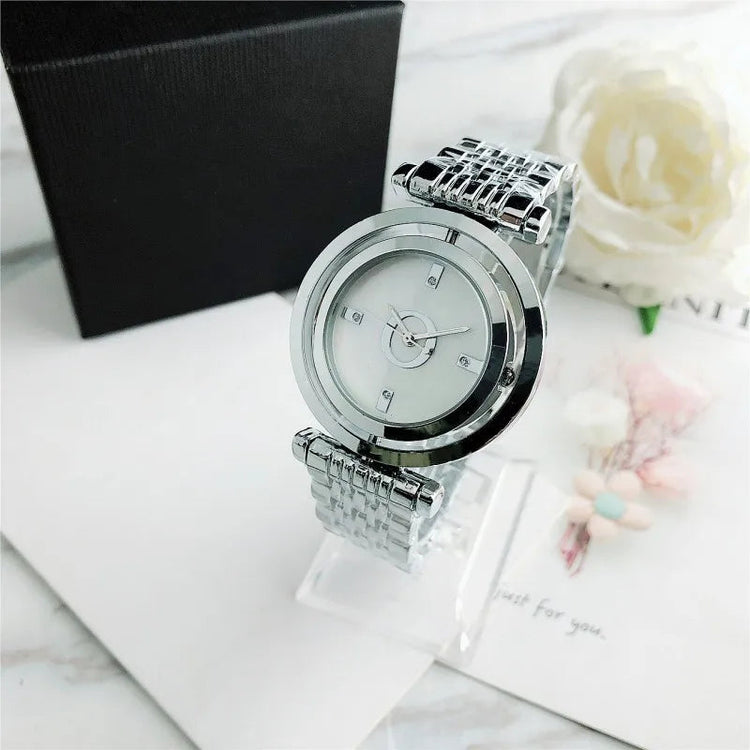 Orologio da Polso Semplice ed Elegante Automatico al Quarzo in Acciaio Inossidabile per Donna Montre Homme Relogio Feminino platinumshop